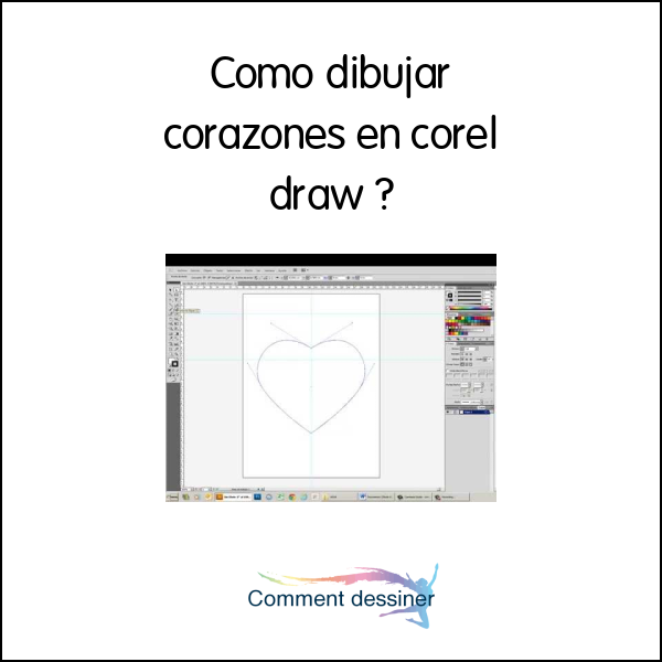 Como dibujar corazones en corel draw